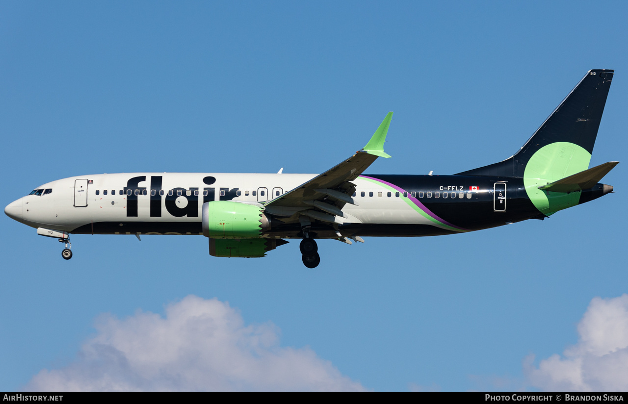 Aircraft Photo of C-FFLZ | Boeing 737-8 Max 8 | Flair Airlines | AirHistory.net #730462