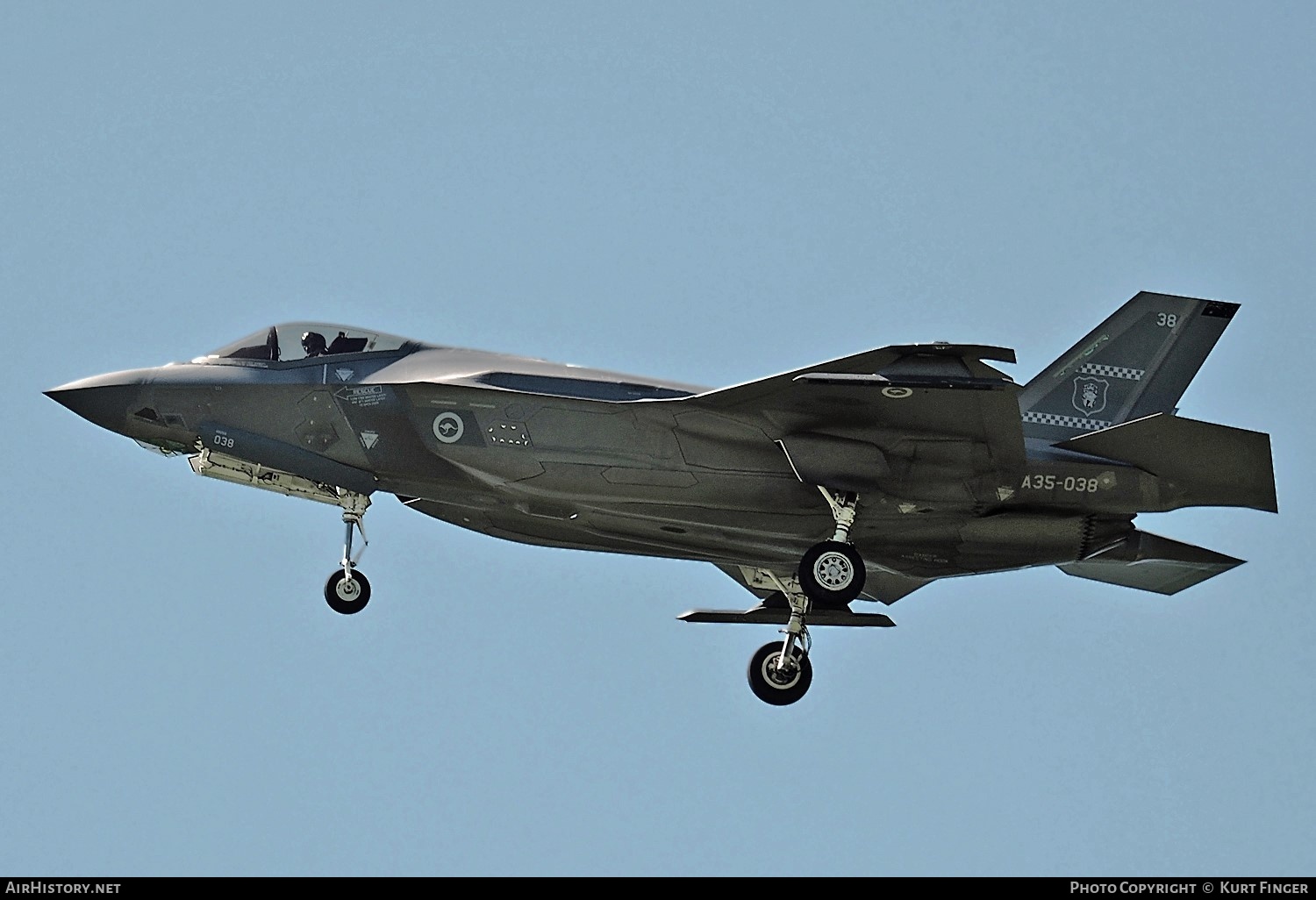 Aircraft Photo of A35-038 / 19-5511 | Lockheed Martin F-35A Lightning II | Australia - Air Force | AirHistory.net #730507