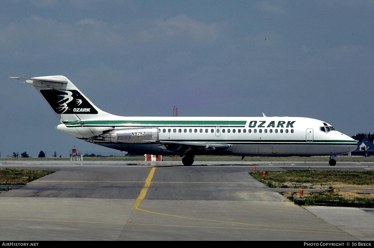 Aircraft Photo of N975Z | McDonnell Douglas DC-9-15 | Ozark Air Lines | AirHistory.net #730516