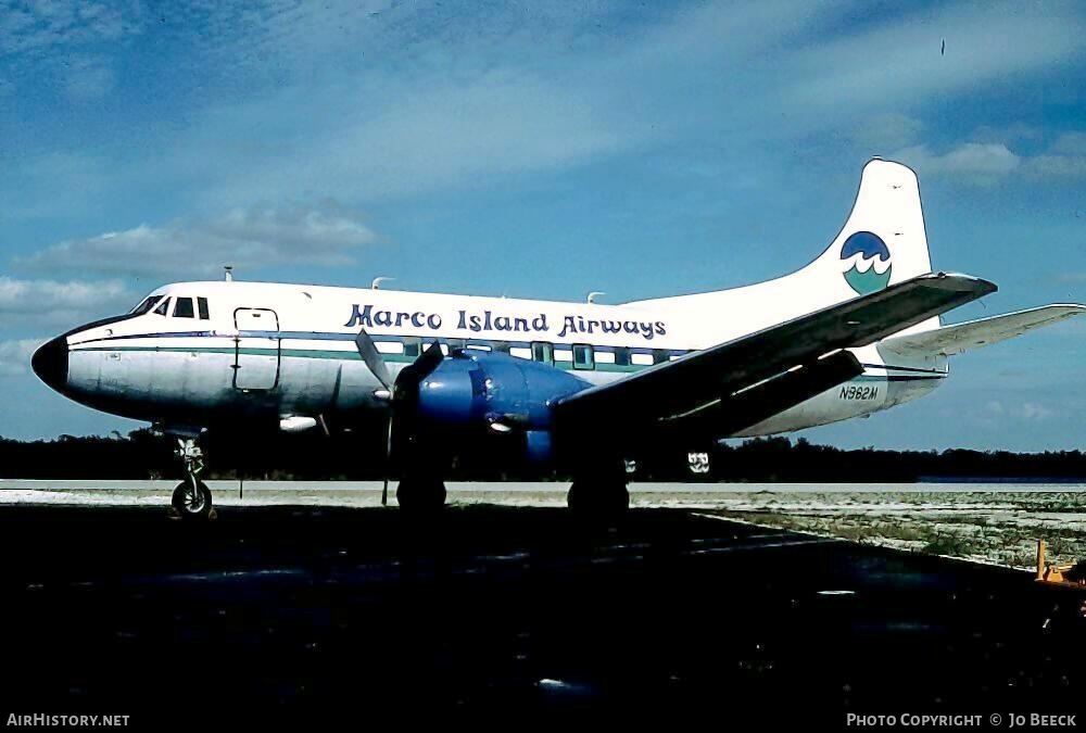 Aircraft Photo of N982M | Martin 404 | Marco Island Airways | AirHistory.net #730528