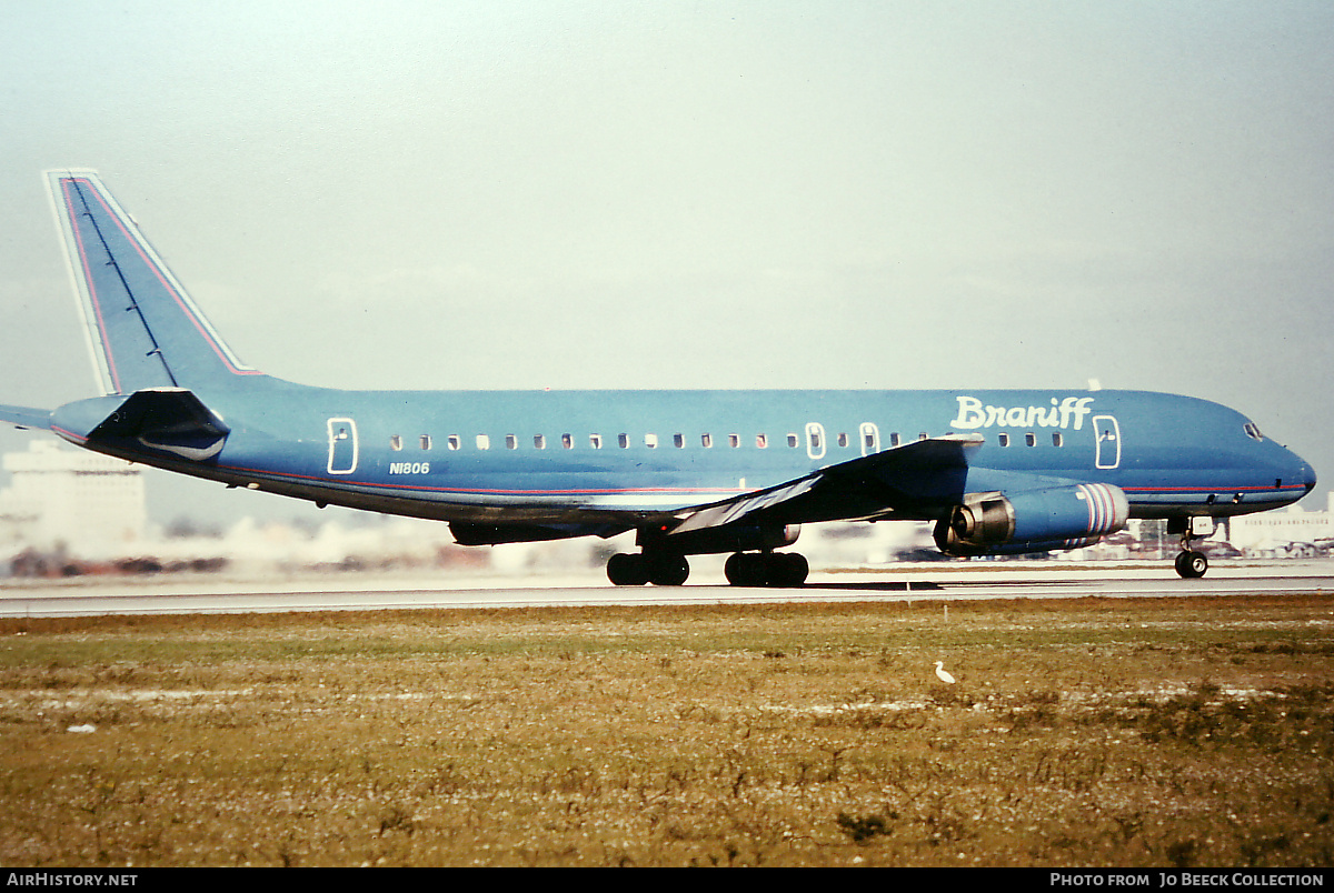 Aircraft Photo of N1806 | McDonnell Douglas DC-8-62 | Braniff International Airways | AirHistory.net #730558