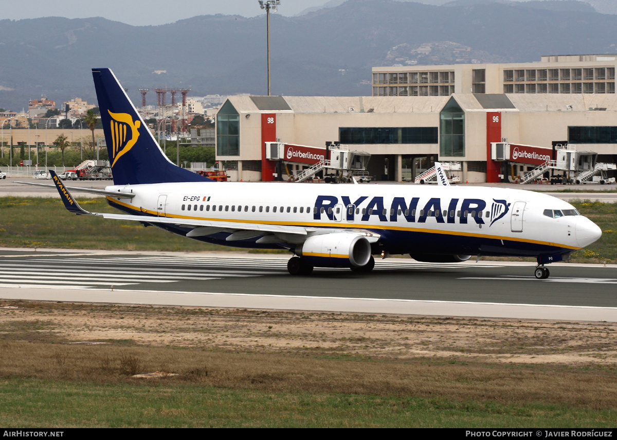 Aircraft Photo of EI-EPG | Boeing 737-8AS | Ryanair | AirHistory.net #730598