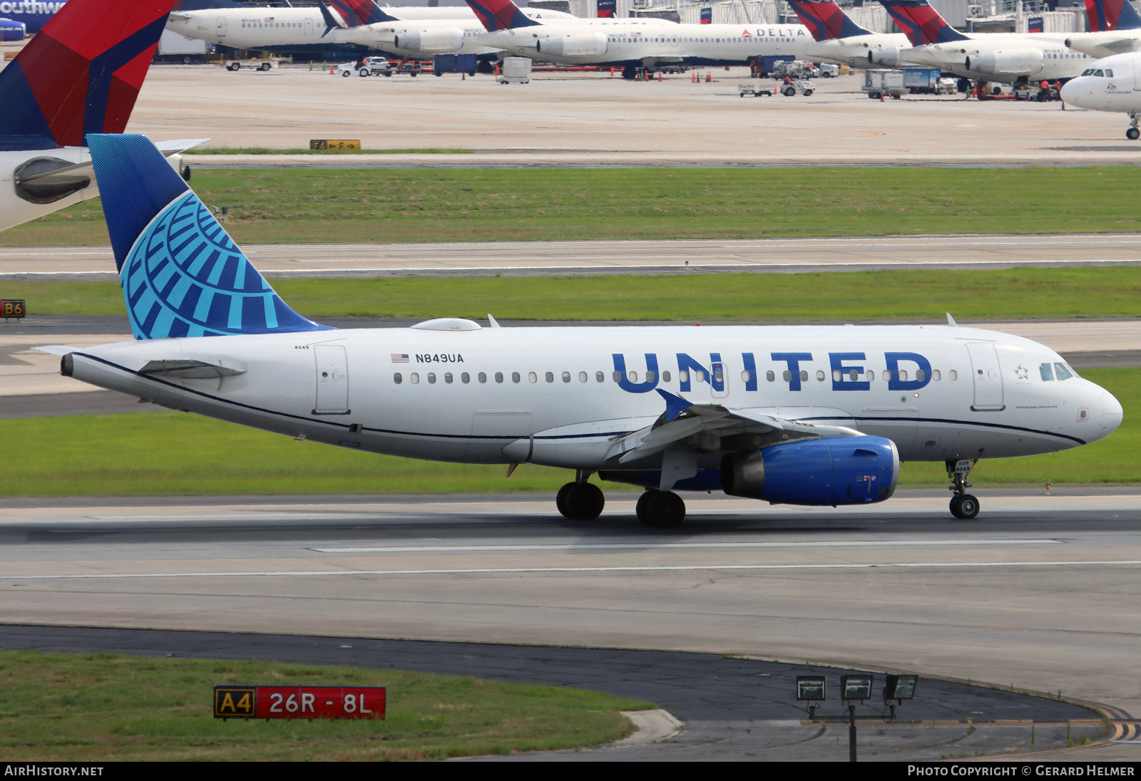 Aircraft Photo of N849UA | Airbus A319-131 | United Airlines | AirHistory.net #730633