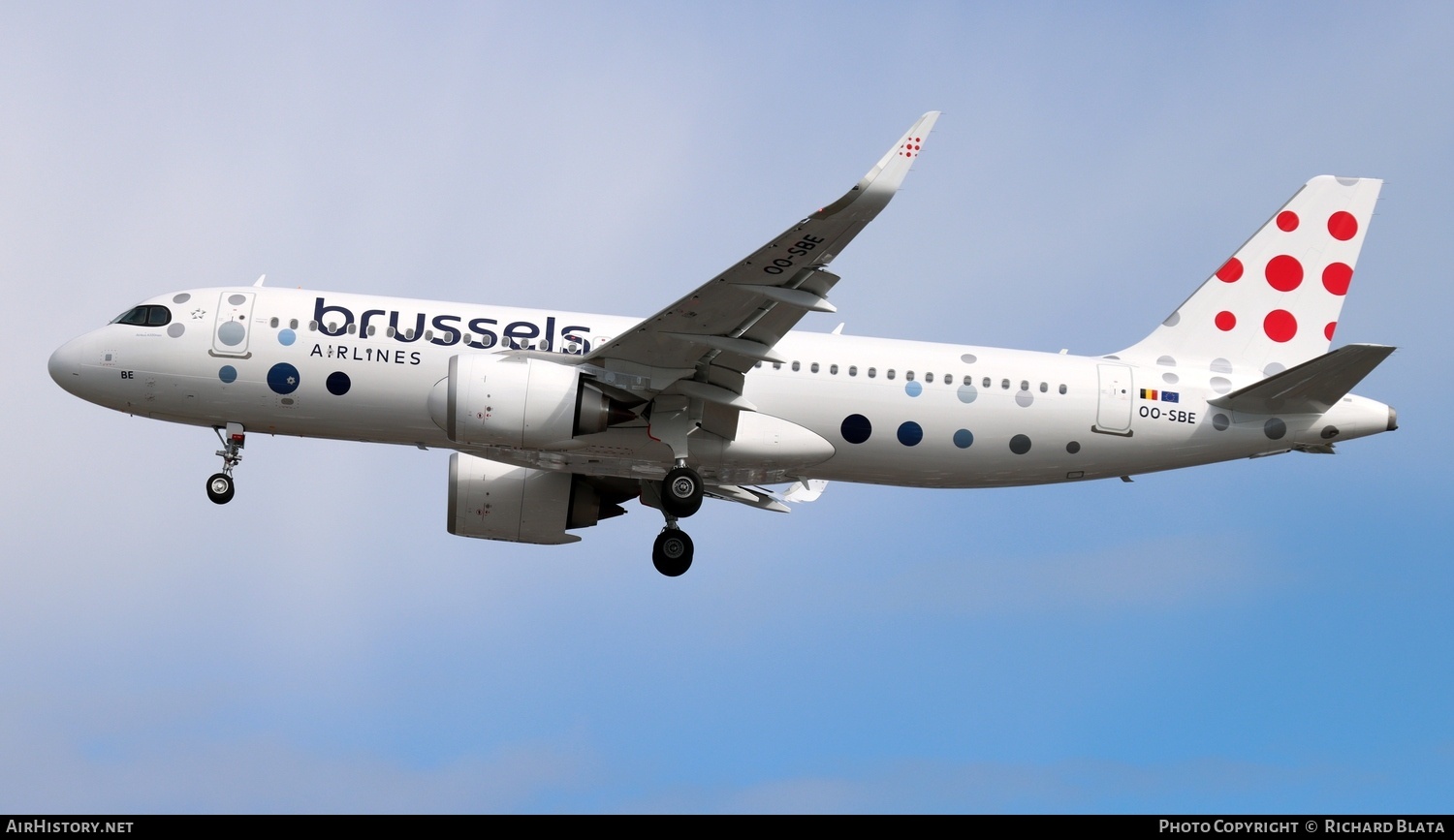 Aircraft Photo of OO-SBE | Airbus A320-251N | Brussels Airlines | AirHistory.net #730638