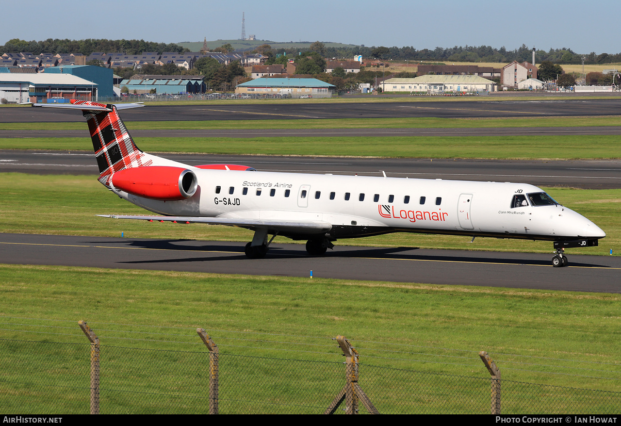 Aircraft Photo of G-SAJD | Embraer ERJ-145EP (EMB-145EP) | Loganair | AirHistory.net #730649