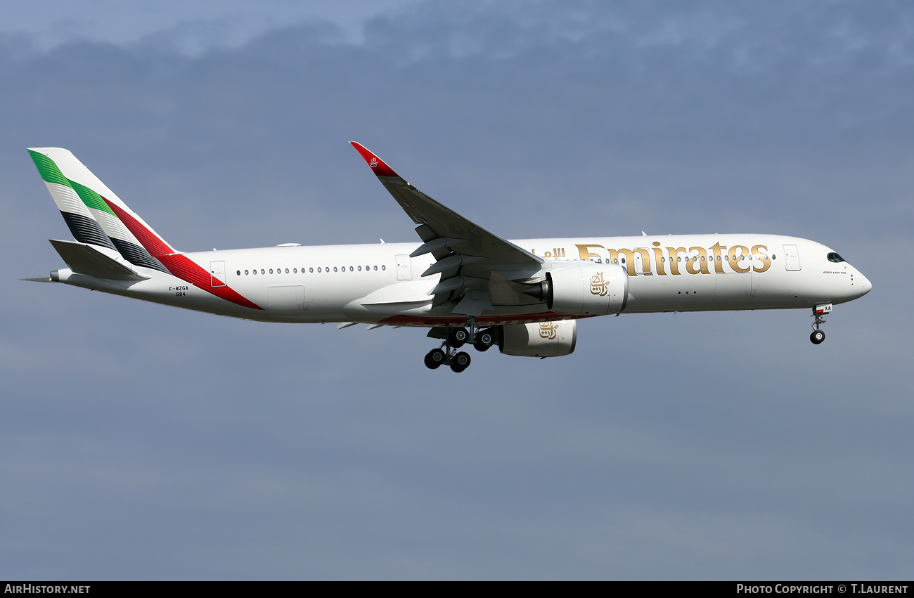 Aircraft Photo of F-WZGA | Airbus A350-941 | Emirates | AirHistory.net #730660