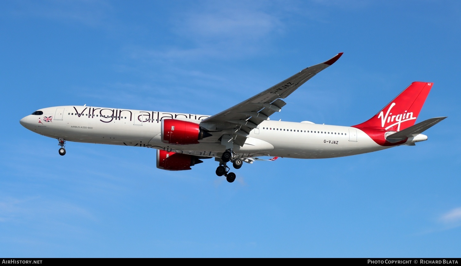 Aircraft Photo of G-VJAZ | Airbus A330-941N | Virgin Atlantic Airways | AirHistory.net #730664