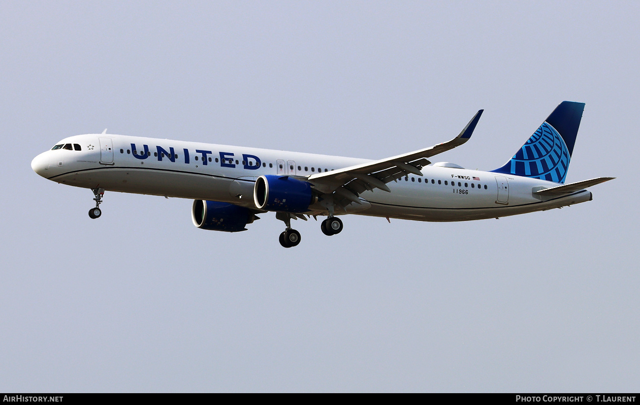 Aircraft Photo of F-WWSG | Airbus A321-271NX | United Airlines | AirHistory.net #730674
