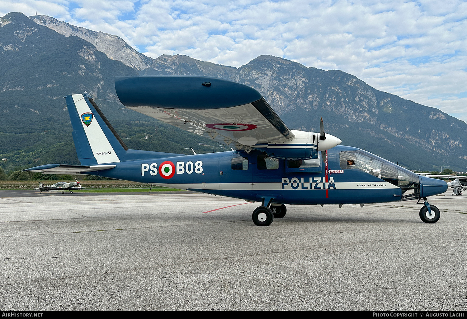 Aircraft Photo of PS-B08 | Vulcanair P-68 Observer 2 | Italy - Polizia | AirHistory.net #730690