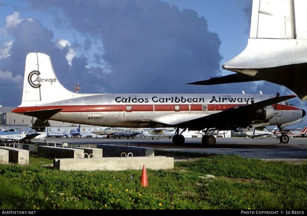 Aircraft Photo of N43867 | Douglas C-118A Liftmaster | Caicos Caribbean Airways | AirHistory.net #730732