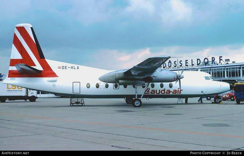 Aircraft Photo of OE-HLA | Fokker F27-200 Friendship | Lauda Air | AirHistory.net #730741
