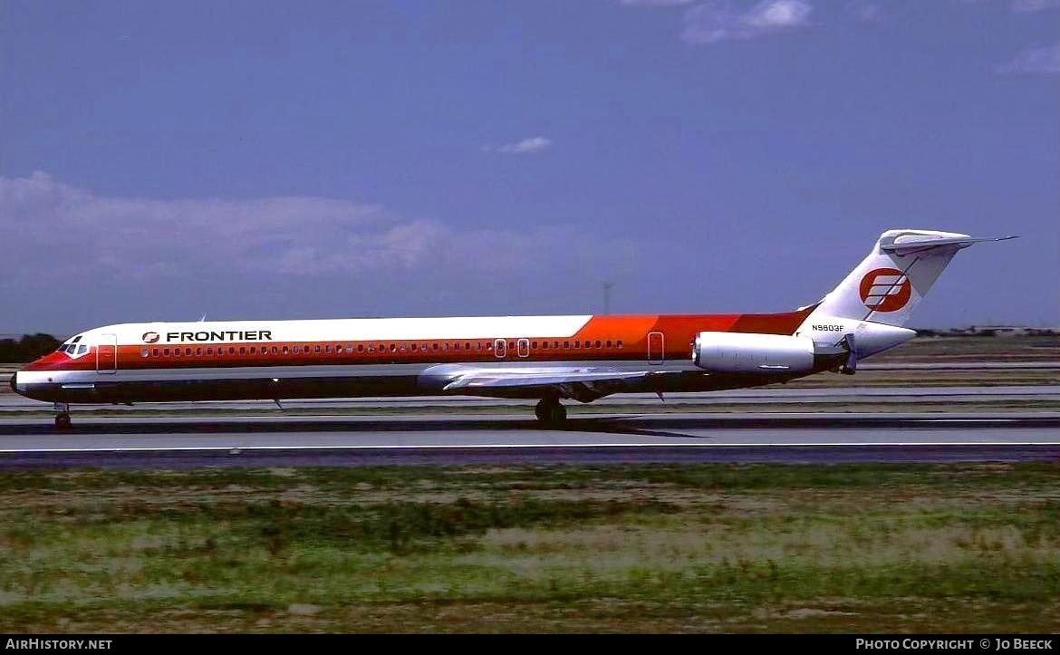 Aircraft Photo of N9803F | McDonnell Douglas MD-82 (DC-9-82) | Frontier Airlines | AirHistory.net #730762