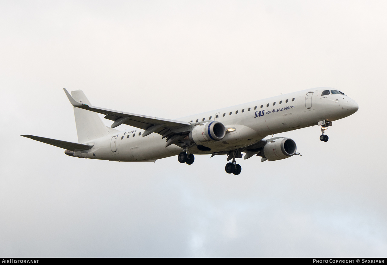 Aircraft Photo of SE-RSS | Embraer 195LR (ERJ-190-200LR) | Scandinavian Airlines - SAS | AirHistory.net #730763