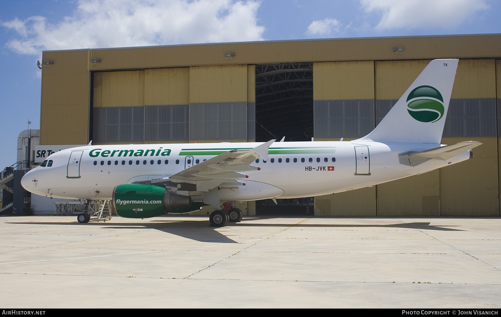 Aircraft Photo of HB-JVK | Airbus A319-112 | Germania | AirHistory.net #730803