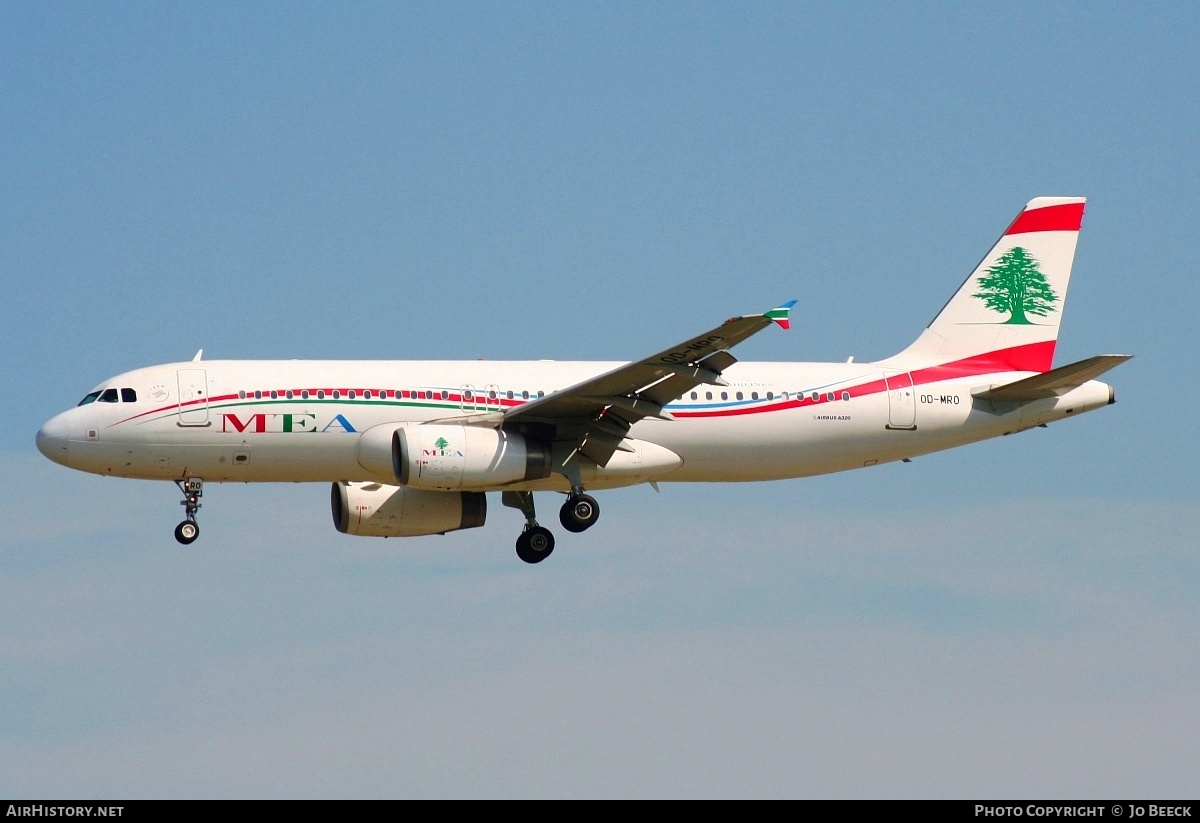 Aircraft Photo of OD-MRO | Airbus A320-232 | MEA - Middle East Airlines | AirHistory.net #730879
