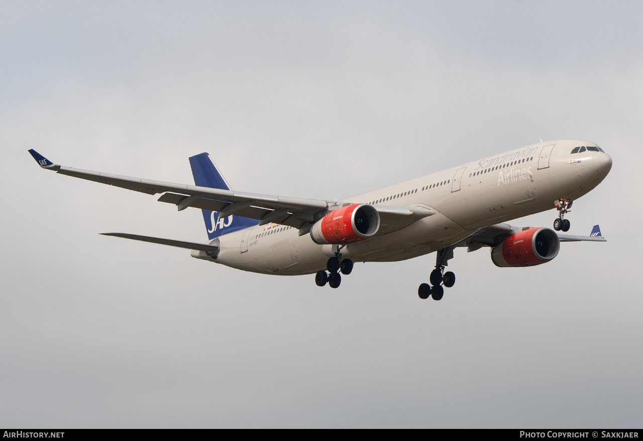 Aircraft Photo of LN-RKT | Airbus A330-343 | Scandinavian Airlines - SAS | AirHistory.net #730894
