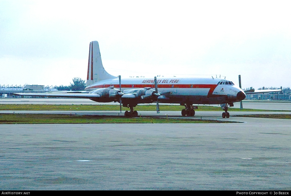 Aircraft Photo of OB-R-1005 | Canadair CL-44-6 Yukon | Aeronaves del Peru | AirHistory.net #730902