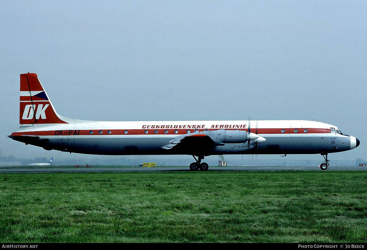 Aircraft Photo of OK-PAI | Ilyushin Il-18V | ČSA - Československé Aerolinie - Czechoslovak Airlines | AirHistory.net #730920