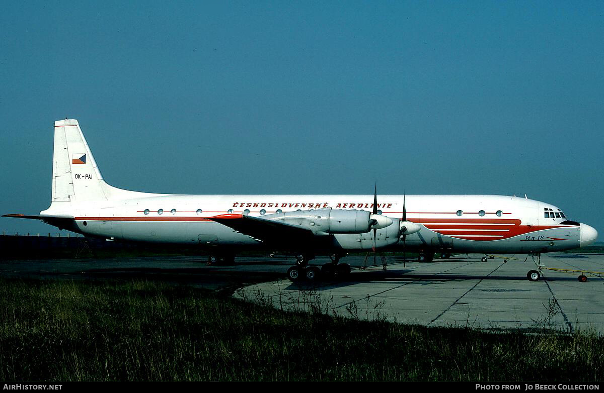 Aircraft Photo of OK-PAI | Ilyushin Il-18V | ČSA - Československé Aerolinie - Czechoslovak Airlines | AirHistory.net #730930