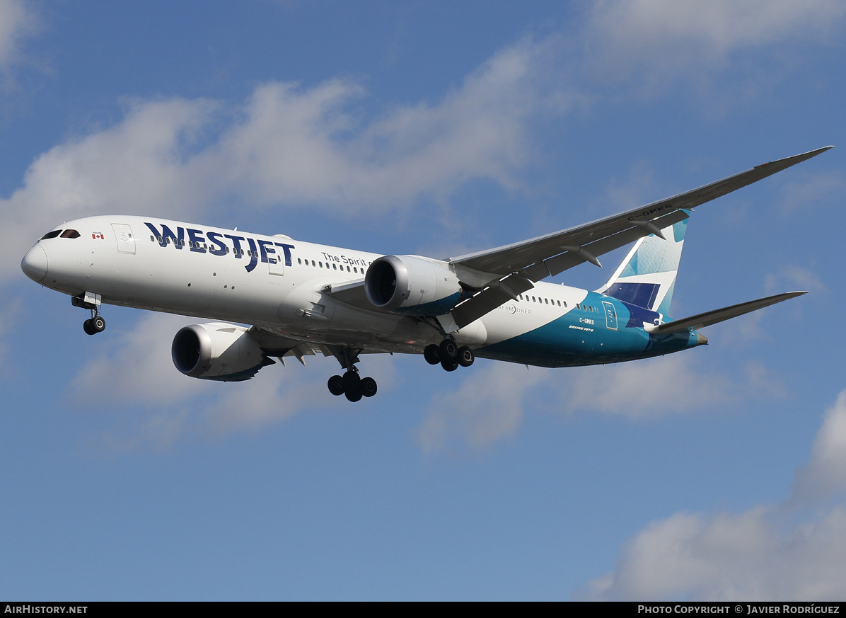 Aircraft Photo of C-GMKS | Boeing 787-9 Dreamliner | WestJet | AirHistory.net #730945