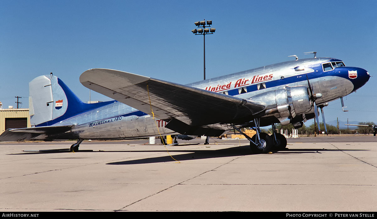 Aircraft Photo of N16070 | Douglas DC-3A-197 | United Air Lines | AirHistory.net #730955