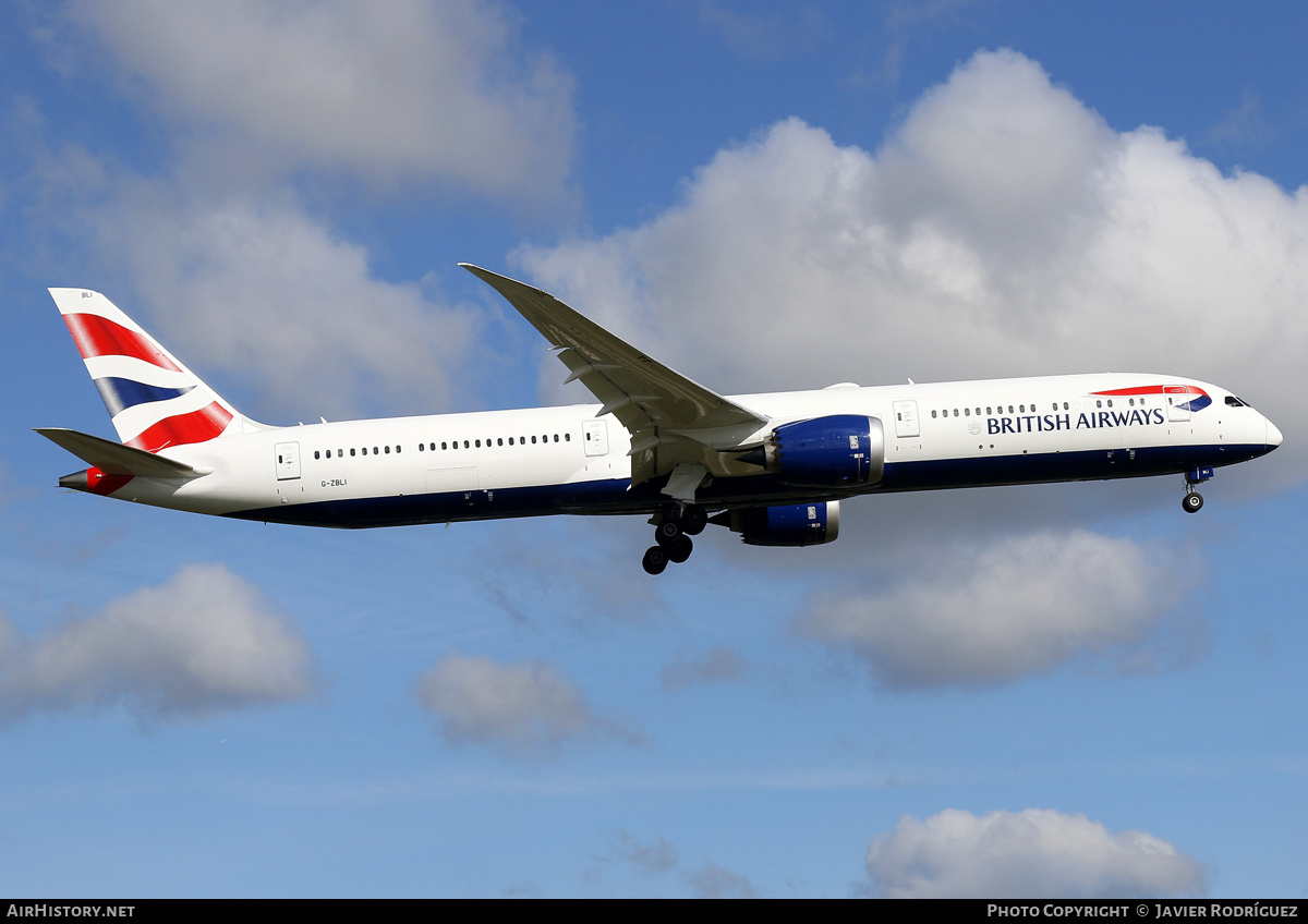 Aircraft Photo of G-ZBLI | Boeing 787-10 Dreamliner | British Airways | AirHistory.net #730985