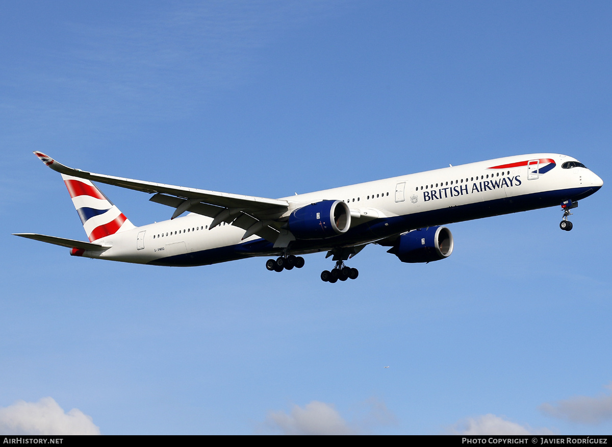 Aircraft Photo of G-XWBD | Airbus A350-1041 | British Airways | AirHistory.net #730986