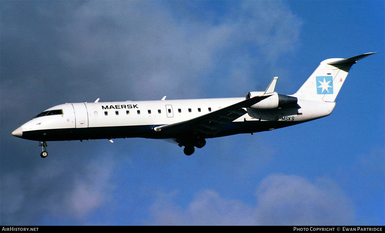 Aircraft Photo of G-MSKS | Bombardier CRJ-200LR (CL-600-2B19) | Maersk Air | AirHistory.net #731049