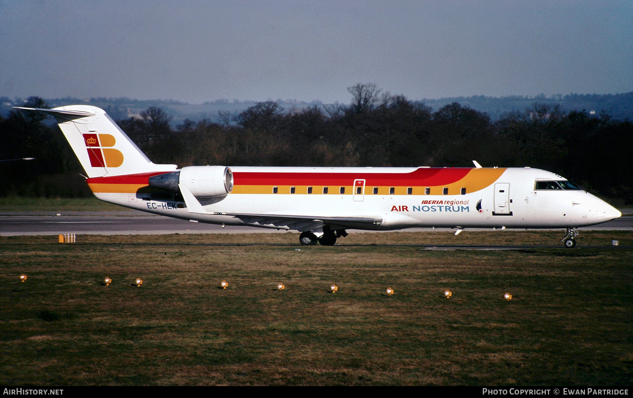 Aircraft Photo of EC-HEK | Bombardier CRJ-200ER (CL-600-2B19) | Iberia Regional | AirHistory.net #731059