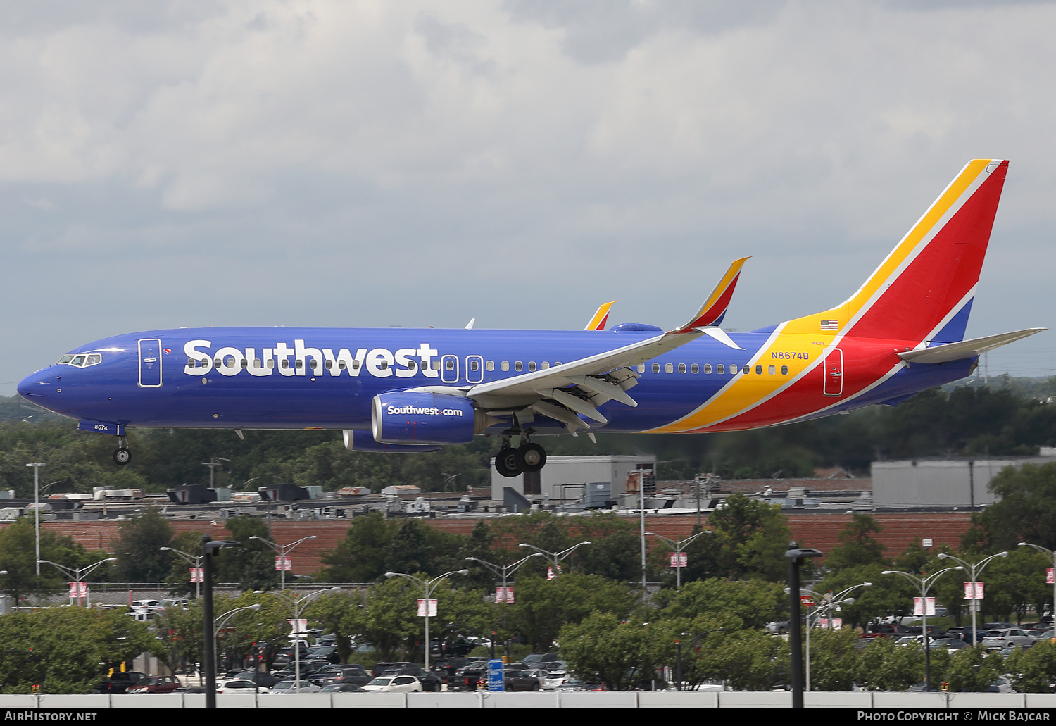 Aircraft Photo of N8674B | Boeing 737-8H4 | Southwest Airlines | AirHistory.net #731102