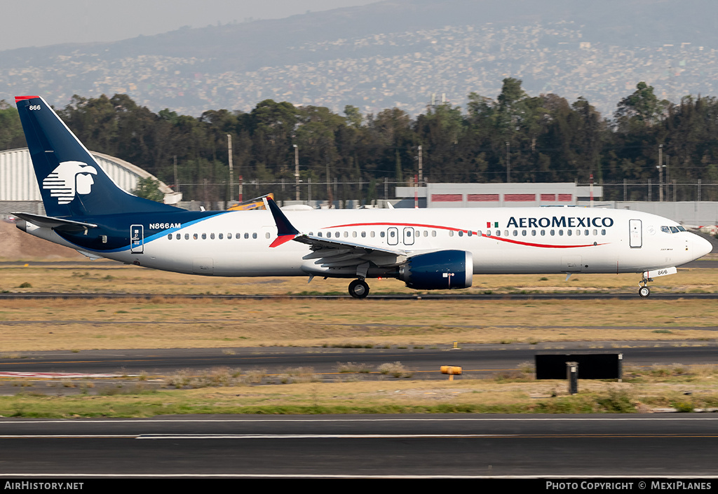 Aircraft Photo of N866AM | Boeing 737-9 Max 9 | AeroMéxico | AirHistory.net #731115