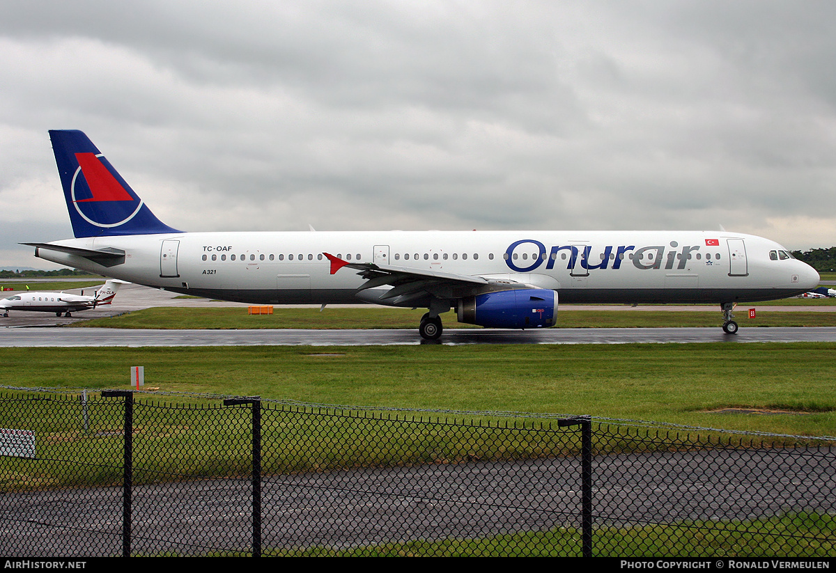 Aircraft Photo of TC-OAF | Airbus A321-231 | Onur Air | AirHistory.net #731160