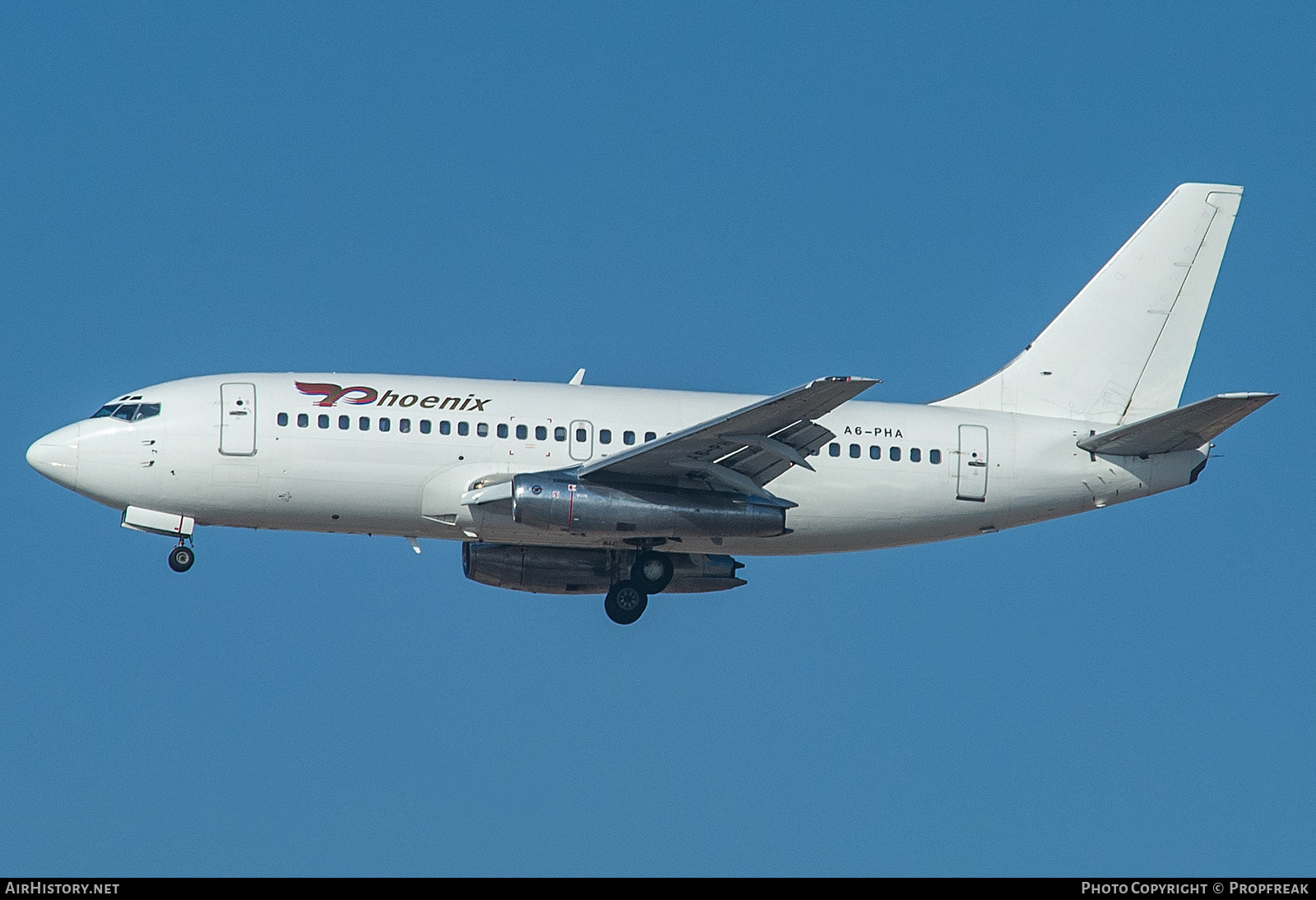 Aircraft Photo of A6-PHA | Boeing 737-2T5/Adv | Phoenix Aviation | AirHistory.net #731172