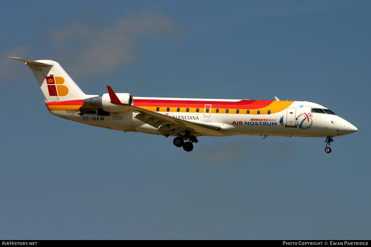 Aircraft Photo of EC-IAA | Bombardier CRJ-200ER (CL-600-2B19) | Air Nostrum | AirHistory.net #731177