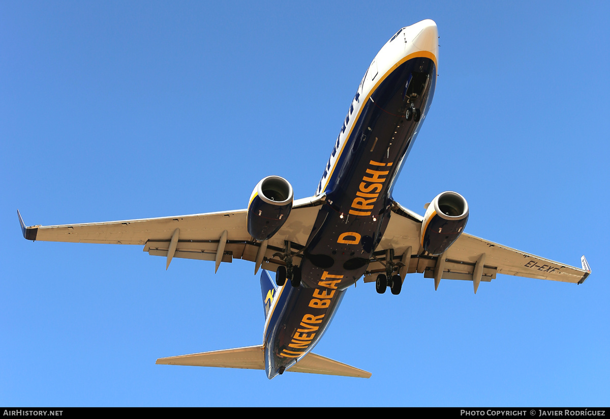 Aircraft Photo of EI-EXF | Boeing 737-8AS | Ryanair | AirHistory.net #731246