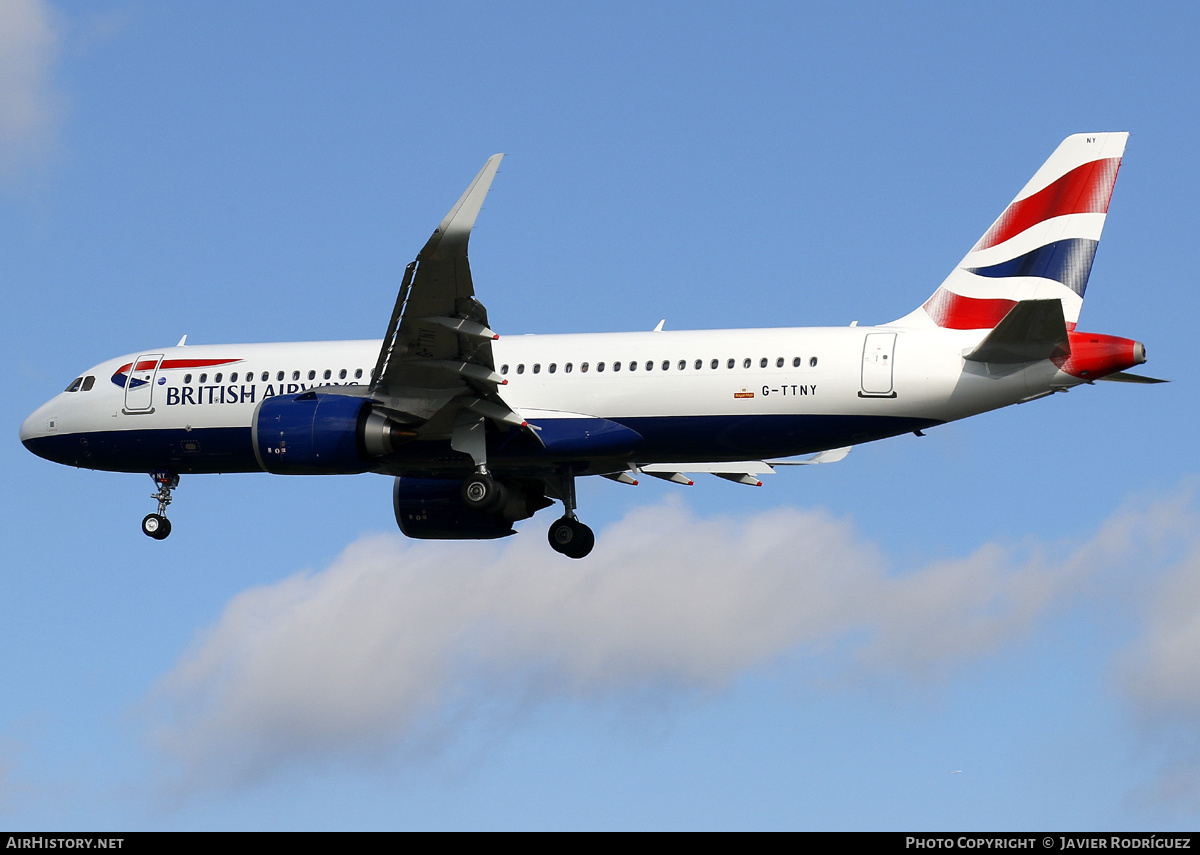 Aircraft Photo of G-TTNY | Airbus A320-251N | British Airways | AirHistory.net #731262