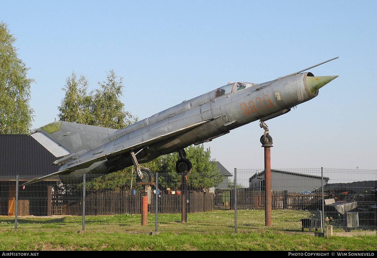 Aircraft Photo of 8039 | Mikoyan-Gurevich MiG-21MF-75 | Poland - Air Force | AirHistory.net #731365