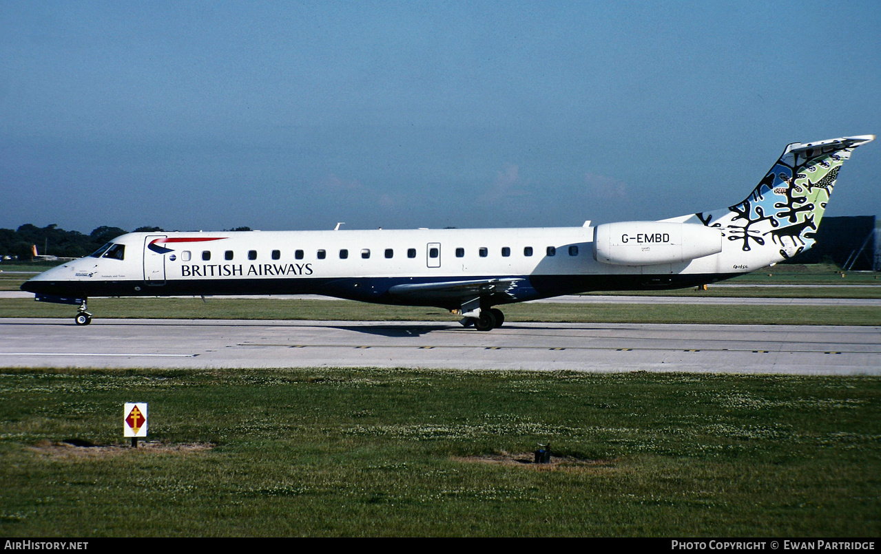 Aircraft Photo of G-EMBD | Embraer ERJ-145EU (EMB-145EU) | British Airways | AirHistory.net #731446