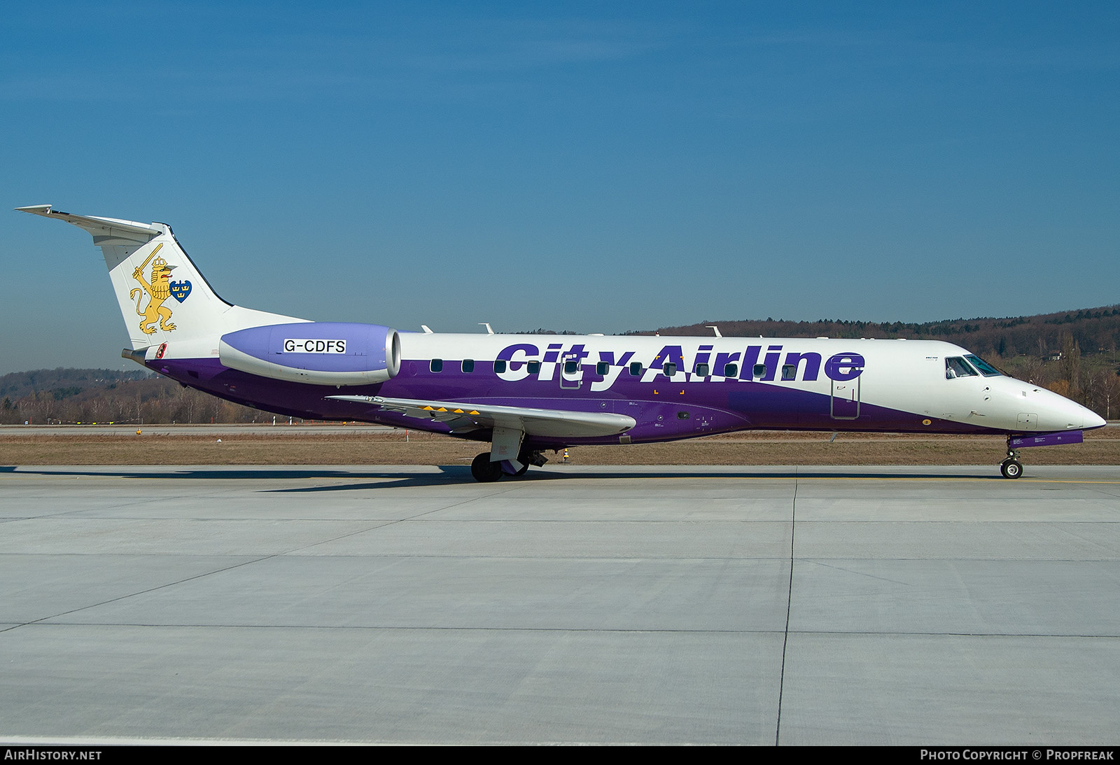 Aircraft Photo of G-CDFS | Embraer ERJ-135ER (EMB-135ER) | City Airline | AirHistory.net #731475