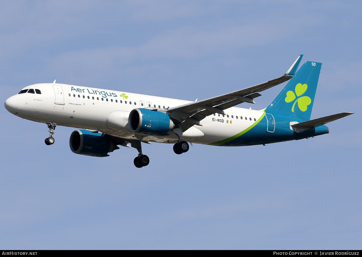 Aircraft Photo of EI-NSD | Airbus A320-251N | Aer Lingus | AirHistory.net #731571