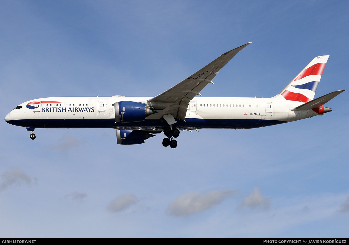 Aircraft Photo of G-ZBKJ | Boeing 787-9 Dreamliner | British Airways | AirHistory.net #731572