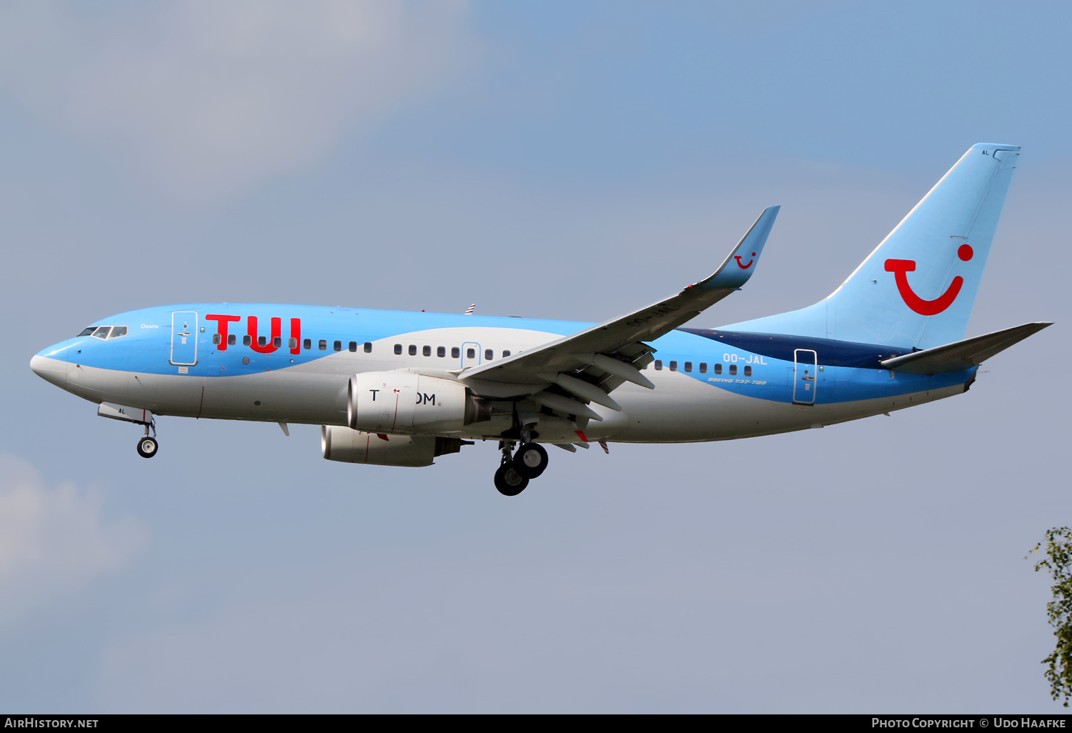 Aircraft Photo of OO-JAL | Boeing 737-7K2 | TUI | AirHistory.net #731589