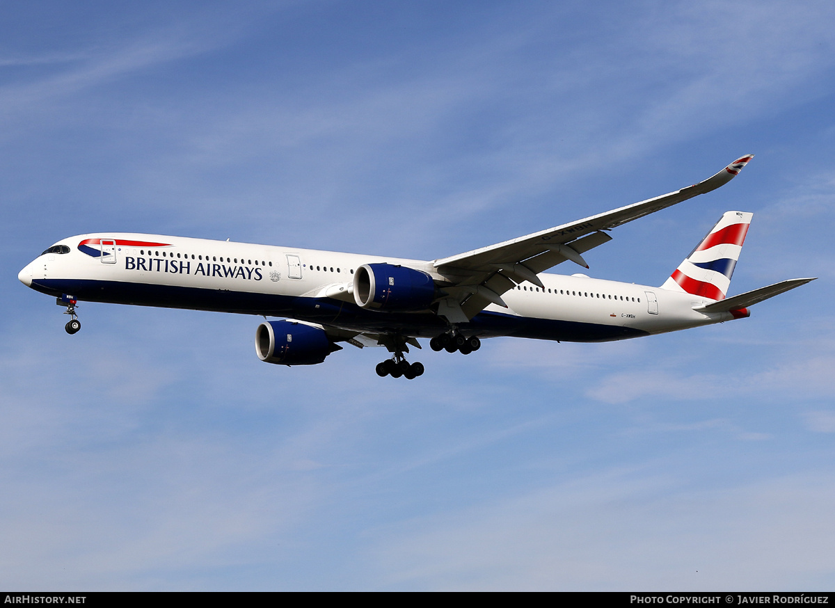 Aircraft Photo of G-XWBH | Airbus A350-1041 | British Airways | AirHistory.net #731629