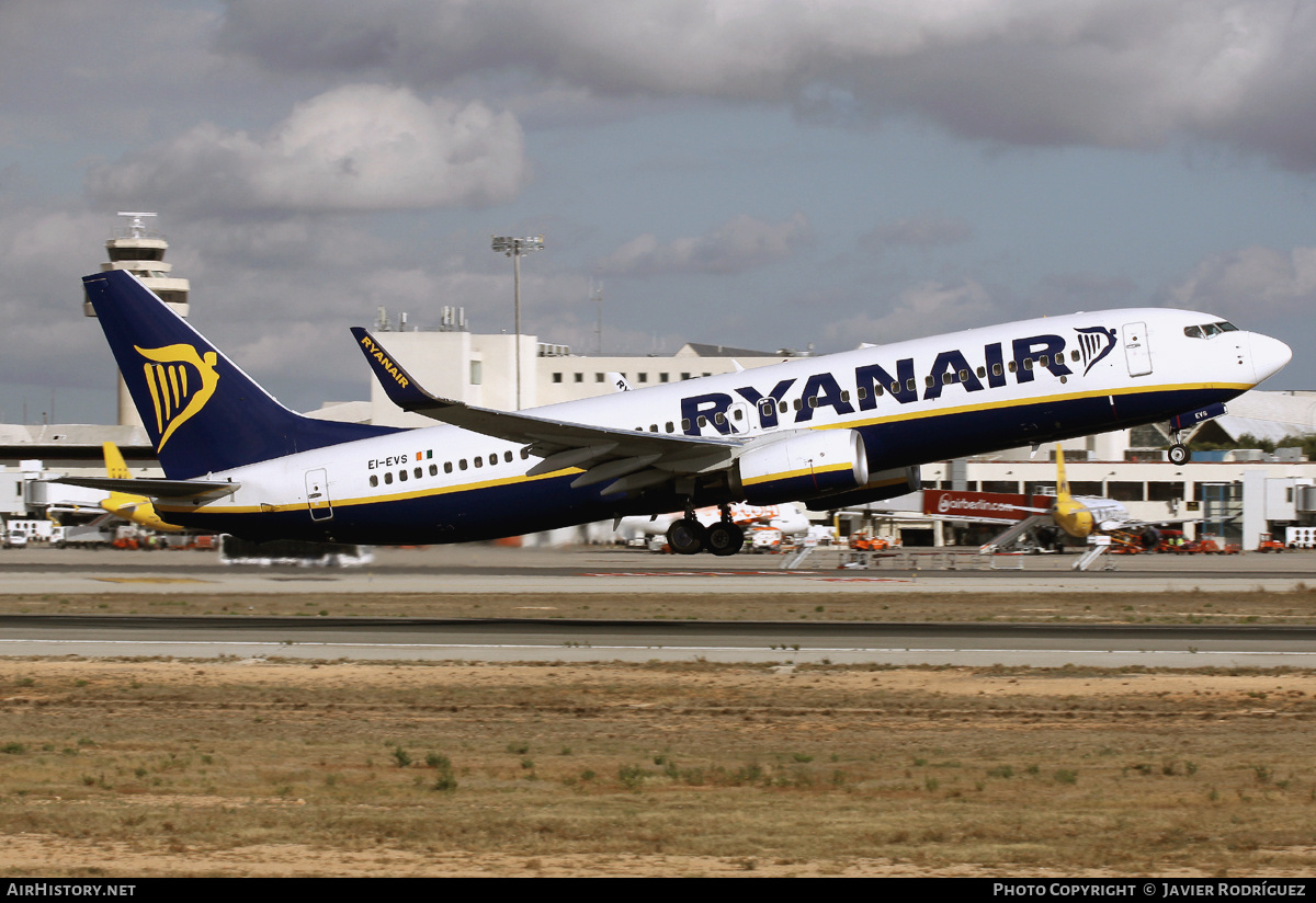 Aircraft Photo of EI-EVS | Boeing 737-8AS | Ryanair | AirHistory.net #731733