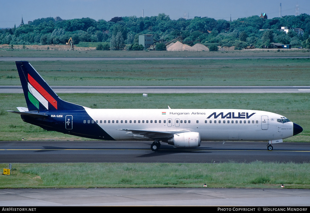Aircraft Photo of HA-LEN | Boeing 737-4Y0 | Malév - Hungarian Airlines | AirHistory.net #731738