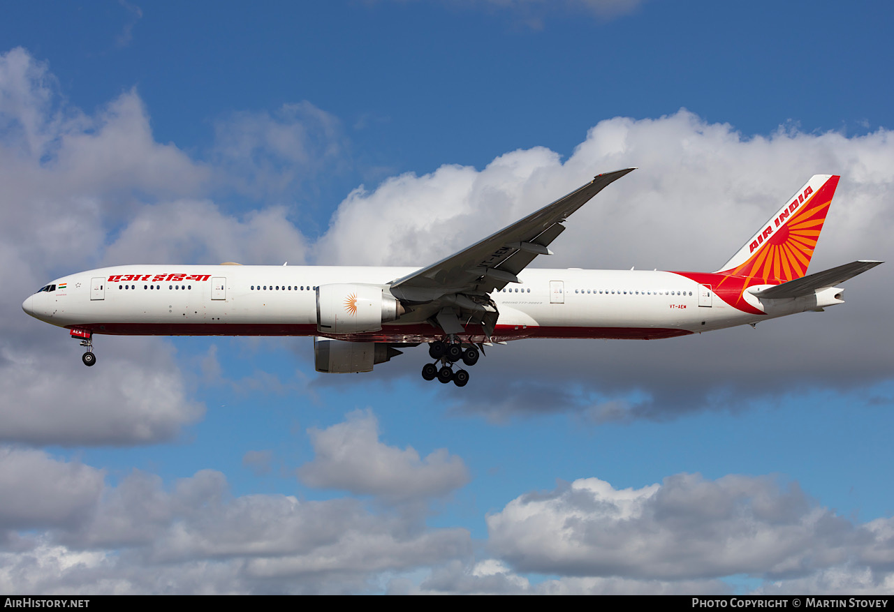 Aircraft Photo of VT-AEM | Boeing 777-3FX/ER | Air India | AirHistory.net #731764