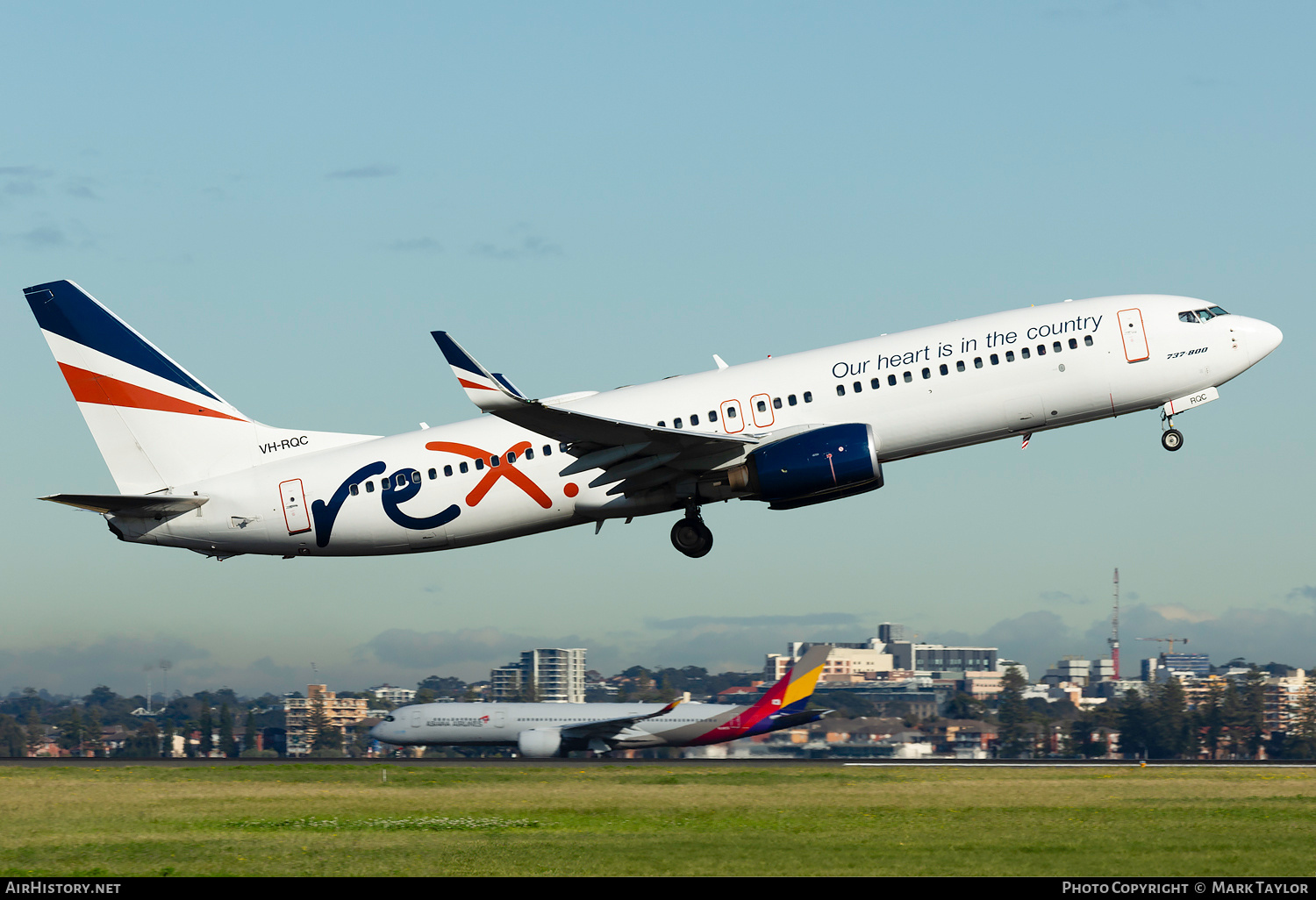 Aircraft Photo of VH-RQC | Boeing 737-8FE | REX - Regional Express | AirHistory.net #731807