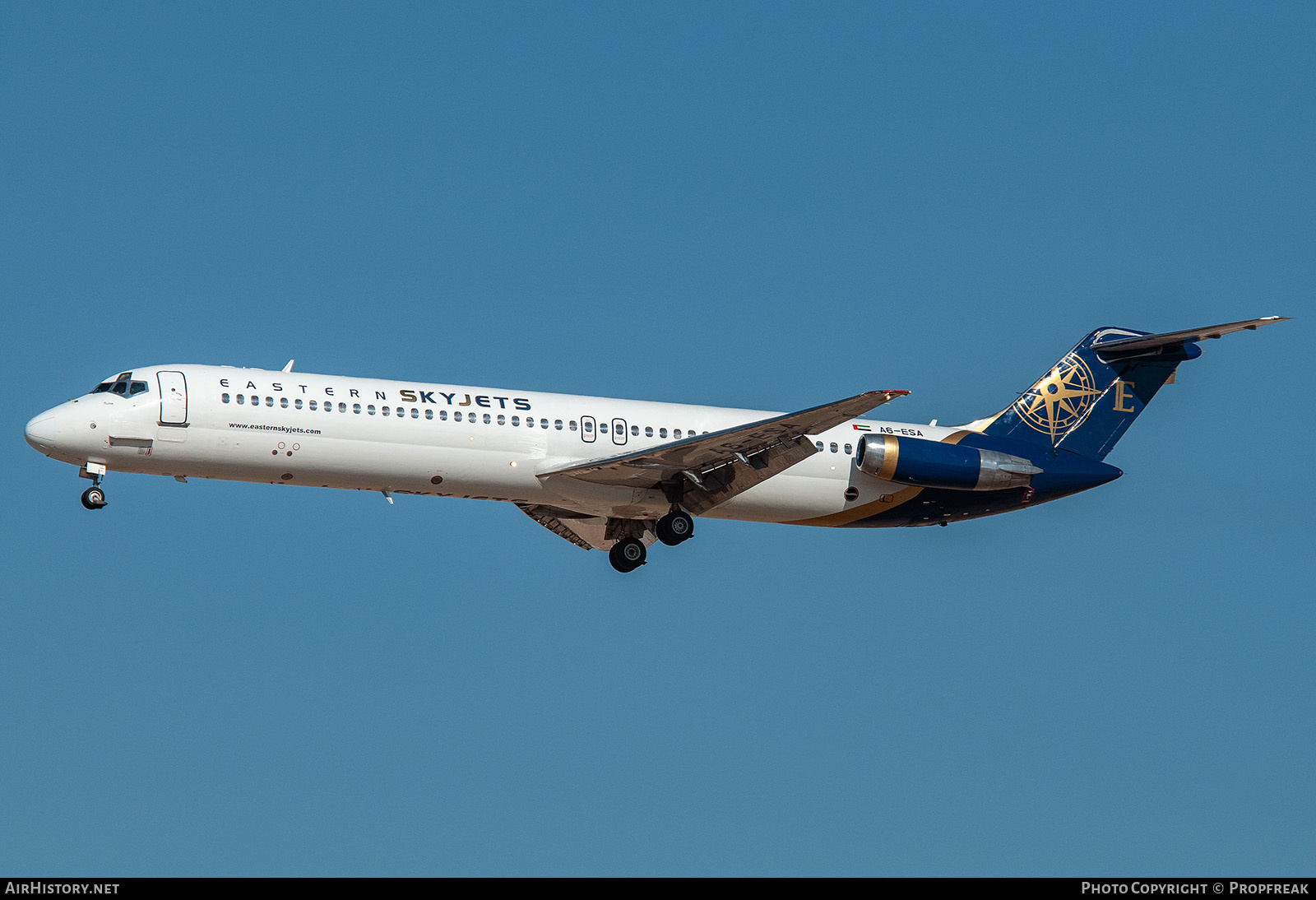 Aircraft Photo of A6-ESA | McDonnell Douglas DC-9-51 | Eastern Skyjets | AirHistory.net #731821