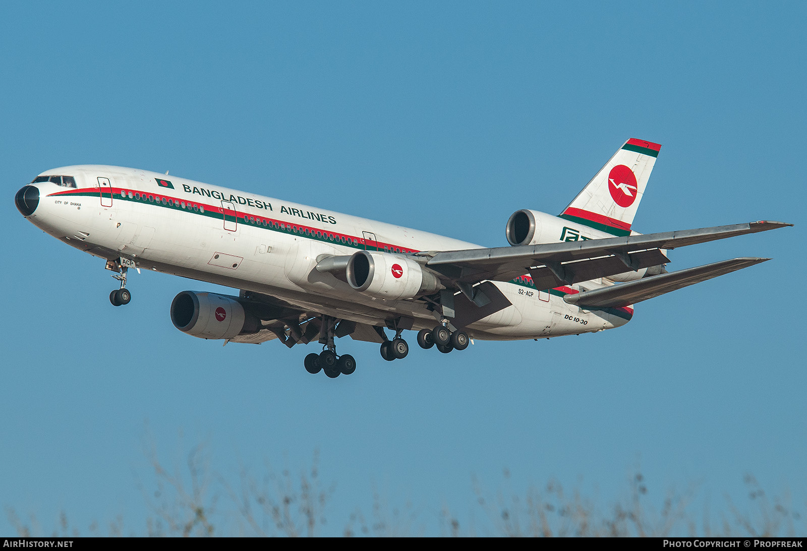 Aircraft Photo of S2-ACP | McDonnell Douglas DC-10-30 | Biman Bangladesh Airlines | AirHistory.net #731850