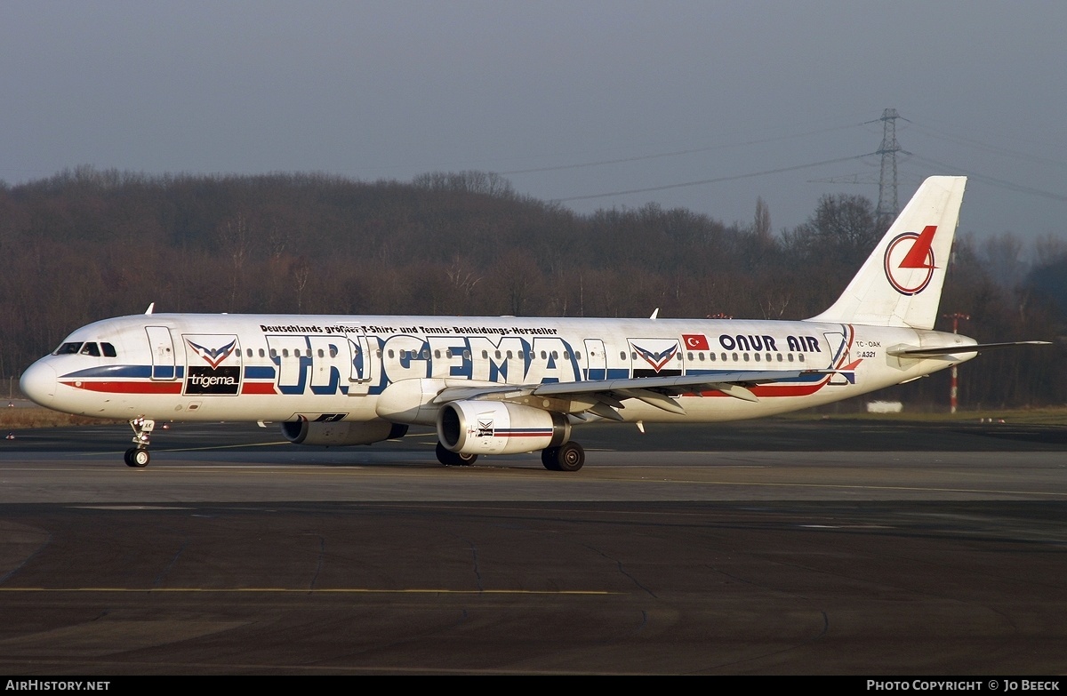 Aircraft Photo of TC-OAK | Airbus A321-231 | Onur Air | AirHistory.net #731878